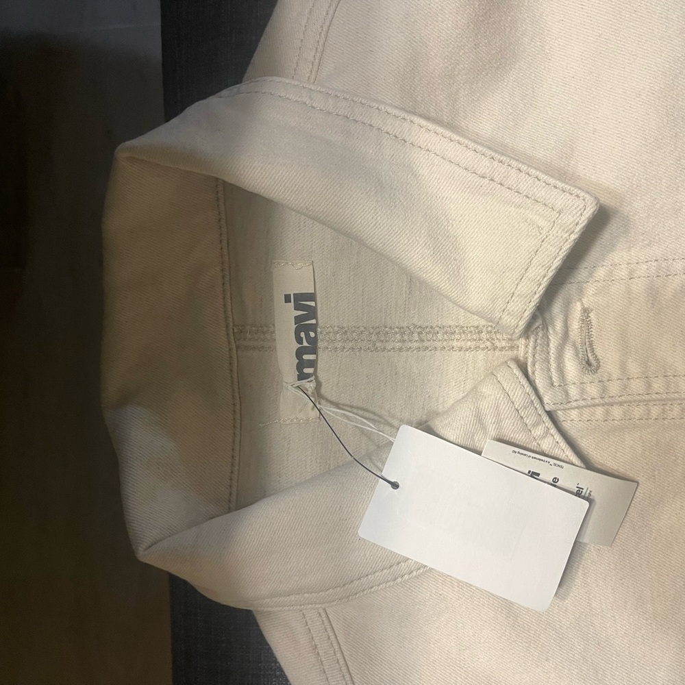 Mavi Victor Denim Mens Jacket
Natural Ecru  XL NWT - Picture 3 of 4